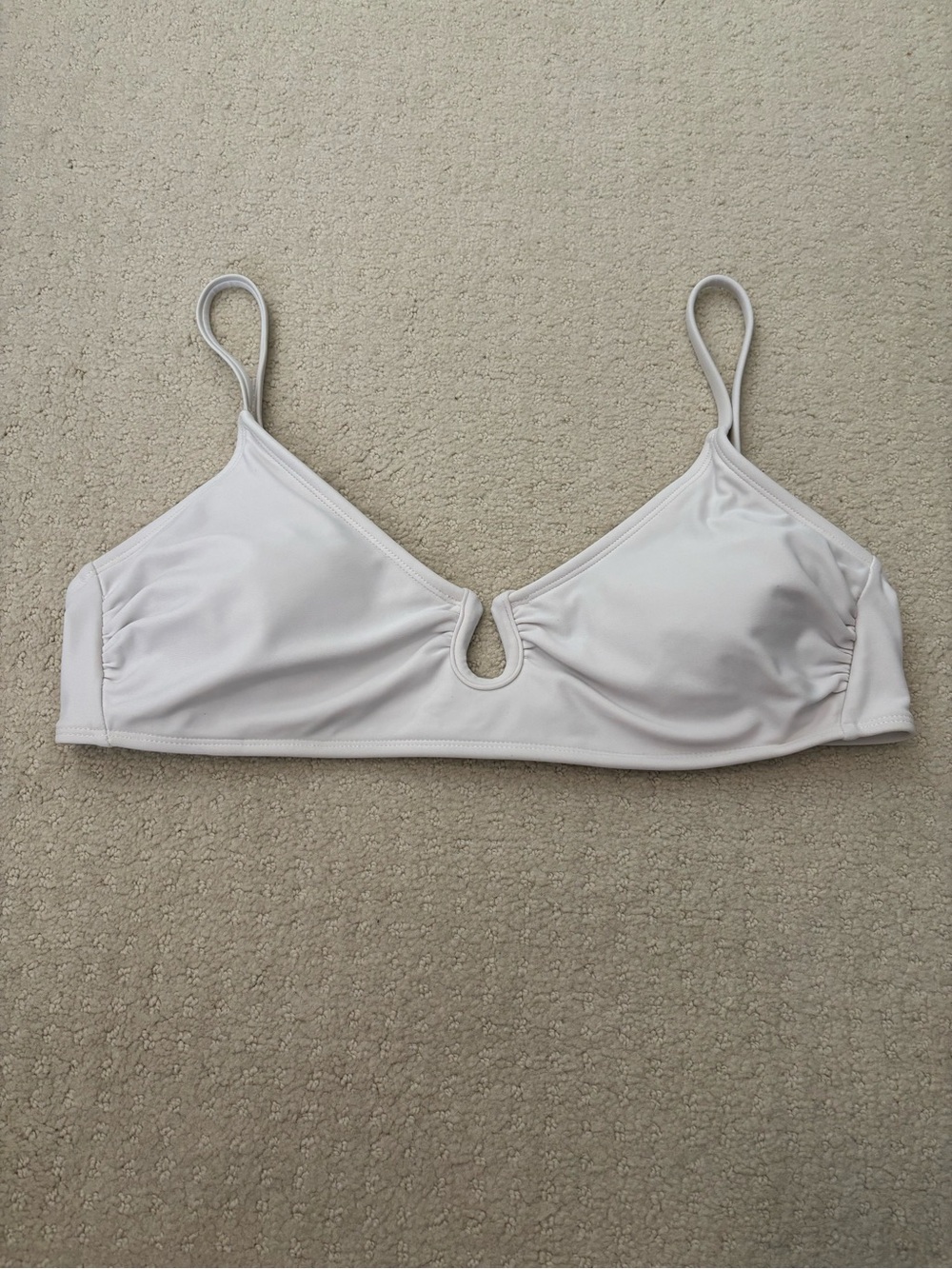 Xhilaration Women’s White Spaghetti Strap Swim Bikini Top Size XL